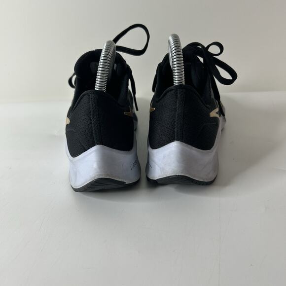 Nike Air Zoom Pegasus 38 Womens Size 7 Running Shoes Black Gold Sneakers CW7358 - Picture 8 of 8